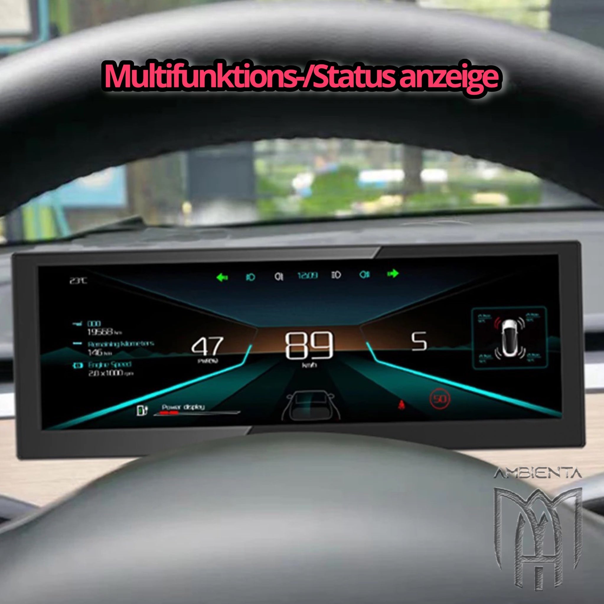 Tesla Tacho Display für Model 3 / Model Y